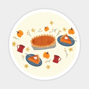 Thanksgiving Sweet Treat: Pumpkin Pie Dessert Magnet